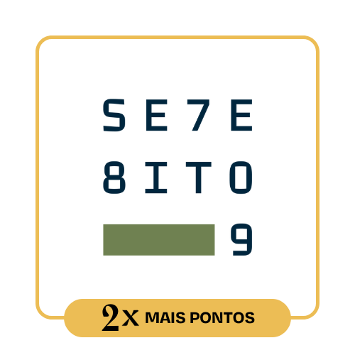 Logo 789 Design - pontos em dobro de novembro/2025 a fevereiro/2026