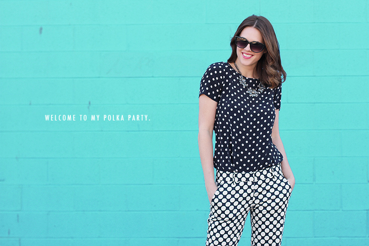 What I Wore: Polka Party, Jessica Quirk, @whatiwore, Polka Dots