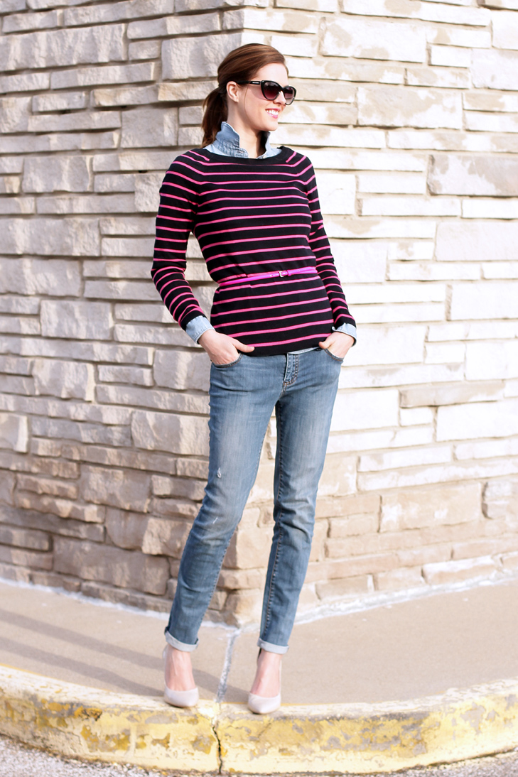 What I Wore: Stripes & Chambray, Jessica Quirk, whatiwore.tumblr.com