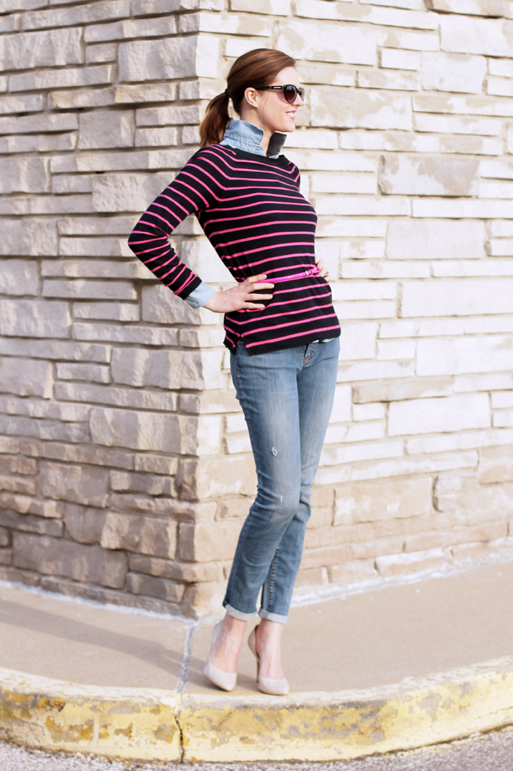 What I Wore: Stripes & Chambray, Jessica Quirk, whatiwore.tumblr.com