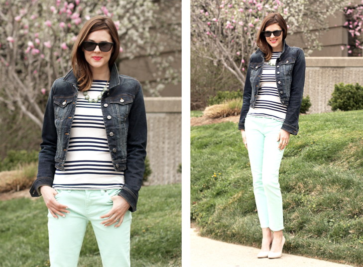 What I Wore: Three Favorites, Jessica Quirk, whatiwore.tumblr.com, Mint Jeans