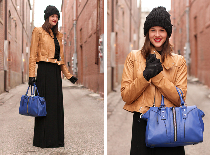 Cobalt and Caramel on What I Wore, Jessica Quirk, whatiwore.tumblr.com