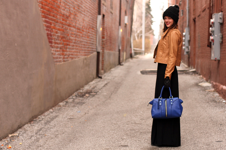 Cobalt and Caramel on What I Wore, Jessica Quirk, whatiwore.tumblr.com