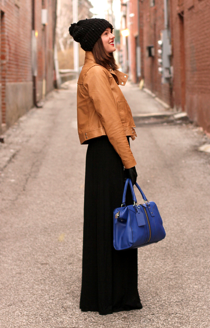 Cobalt and Caramel on What I Wore, Jessica Quirk, whatiwore.tumblr.com