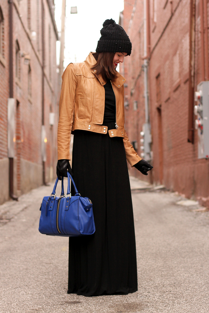Cobalt and Caramel on What I Wore, Jessica Quirk, whatiwore.tumblr.com