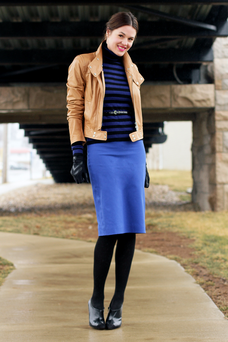 Make it Mine on What I Wore, Jessica Quirk, whatiwore.tumblr.com, cobalt