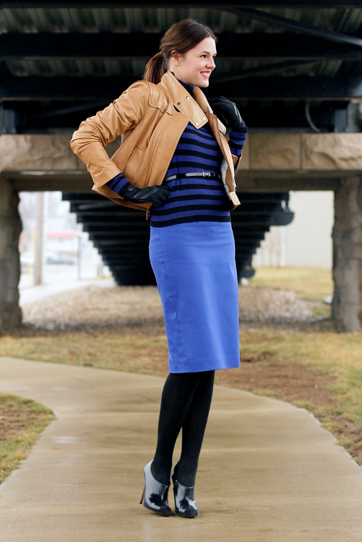 Make it Mine on What I Wore, Jessica Quirk, whatiwore.tumblr.com, cobalt