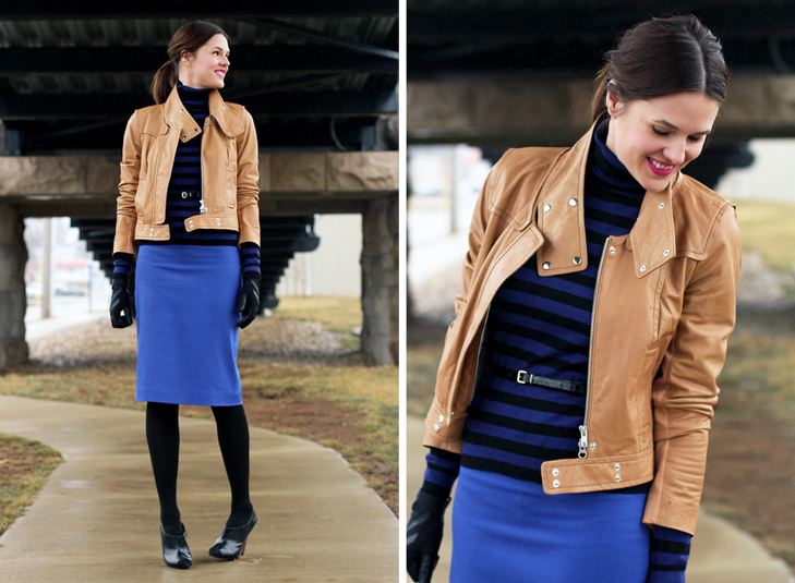 Make it Mine on What I Wore, Jessica Quirk, whatiwore.tumblr.com, cobalt