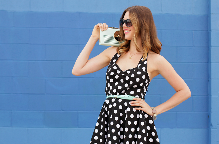 What I Wore: Radio Radio, Jessica Quirk, Black and White Polka Dots, Polka Dots, whatiwore.tumblr.com