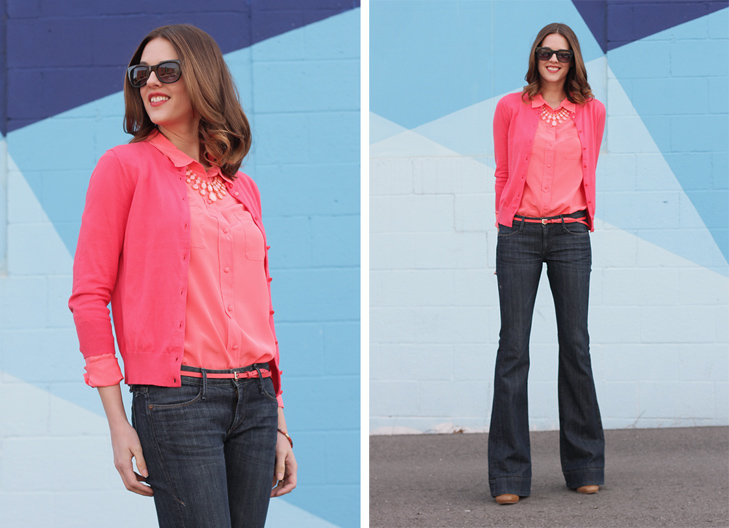 Coral on Coral on What I Wore, Jessica Quirk, whatiwore.tumblr.com, 