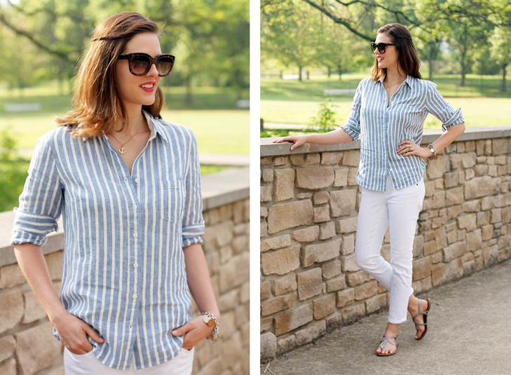 What I Wore: Spring Classic, White Jeans, Jessica Quirk, whatiwore.tumblr.com