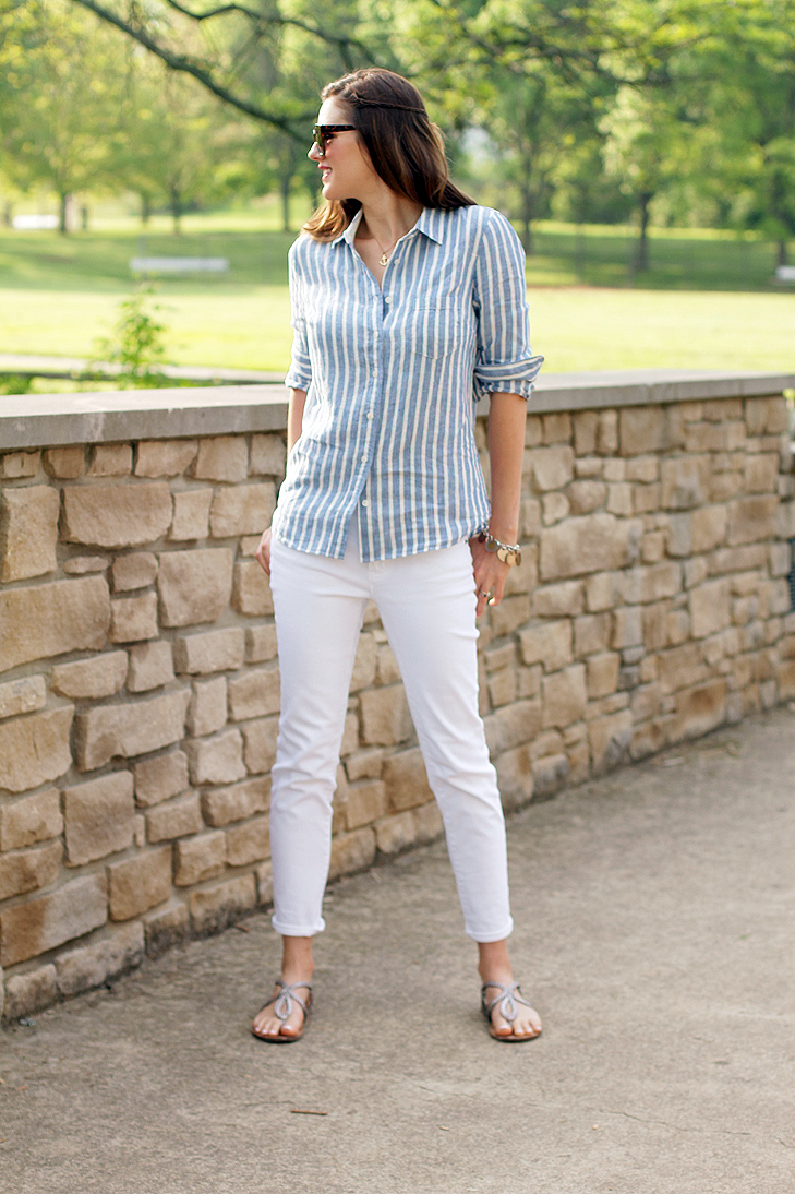 What I Wore: Spring Classic, White Jeans, Jessica Quirk, whatiwore.tumblr.com