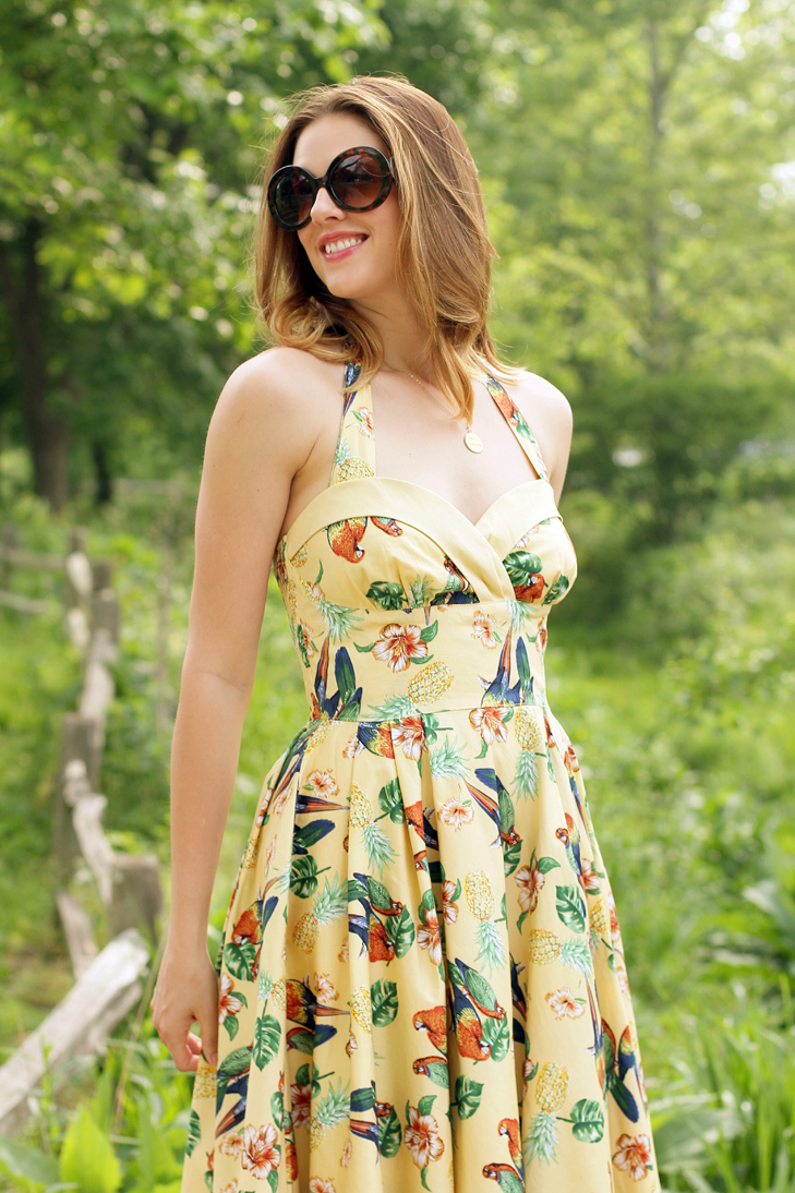 What I Wore: Parrots and Pineapple, Jessica Quirk, whatiwore.tumblr.com