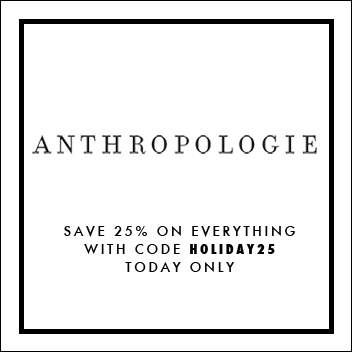 Anthropologie Black Friday Promo