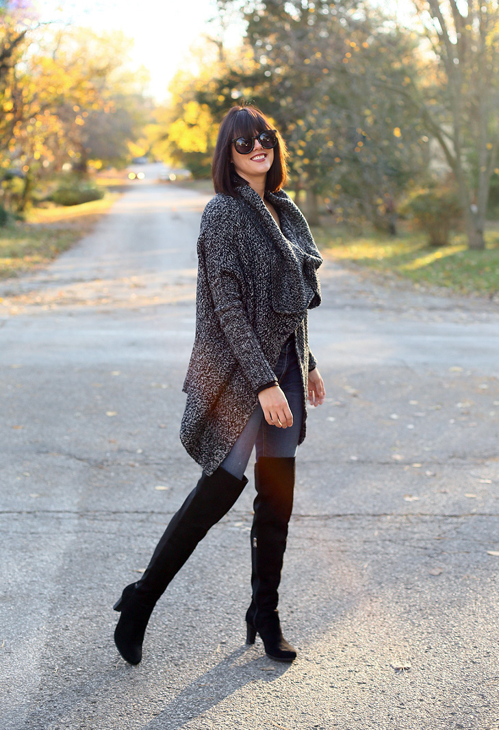 High Boots Outfit Ideas Navy Over The Knee Boots Jeans Knee High