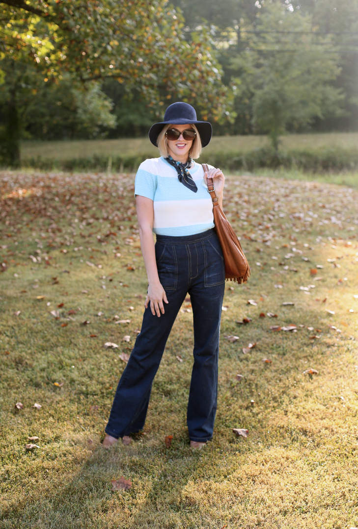 M7547, ModCloth Sweater, Seventies Outfit, 70s Outfit, Retro Outfit, What I Wore