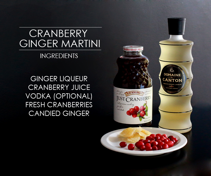 Holiday Spirits Cranberry Ginger Martini on What I Wore