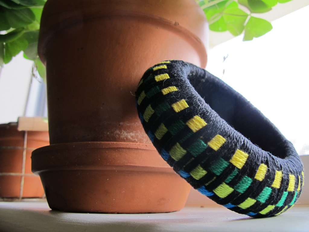 DIY, recycling, upcycling, Jessica Quirk, Floss, bangle, What I Wore