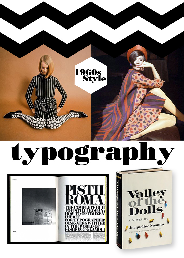 1960s typography, 1960s fashion,