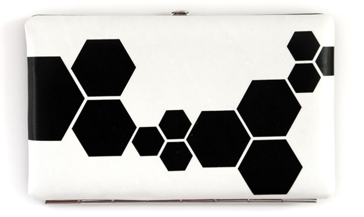 Kodak Gallery Free Shipping, Kodak Gallery, Digital Clutch, DIY digital, DIY clutch, Hexagon, Jessica Quirk, B&W