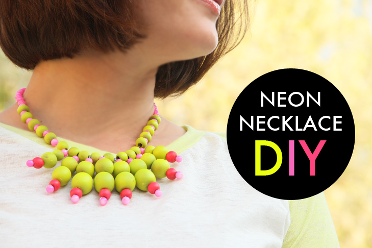 Neon Necklace, DIY necklace, DIY neon, Jessica Quirk, Do it Yourself