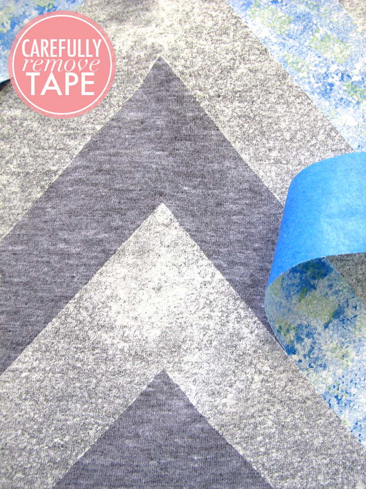 DIY, Chevron Tee Shirt, How to paint chevrons with painter's tape, Painter's Tape Projects for Clothes, What I Wore DIY, What I Wore, Jessica Quirk, Scotch Blue Painter's Tape,