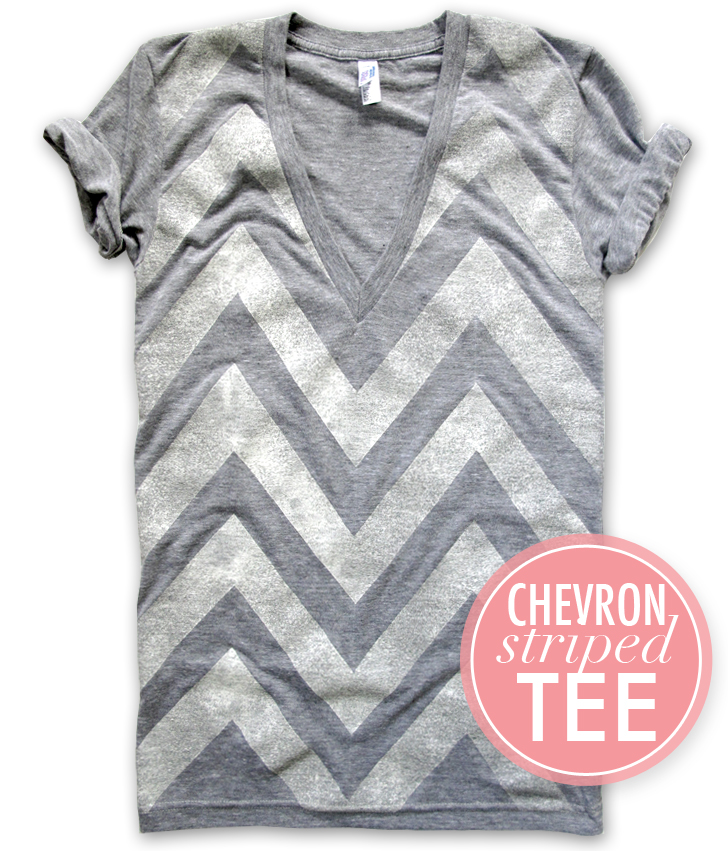 DIY, Chevron Tee Shirt, How to paint chevrons with painter's tape, Painter's Tape Projects for Clothes, What I Wore DIY, What I Wore, Jessica Quirk, Scotch Blue Painter's Tape,
