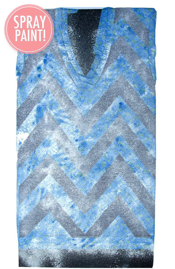 DIY, Chevron Tee Shirt, How to paint chevrons with painter's tape, Painter's Tape Projects for Clothes, What I Wore DIY, What I Wore, Jessica Quirk, Scotch Blue Painter's Tape,
