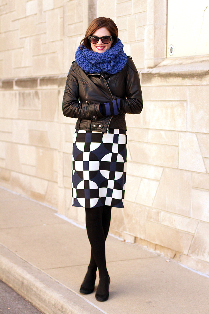 Jessica Quirk, What I Wore, What I Wore Jessica, Cobalt, How to wear blue, What colors go with Cobalt, Michael Kors, J.Crew, JCrew, Stripes, Pattern Mixing