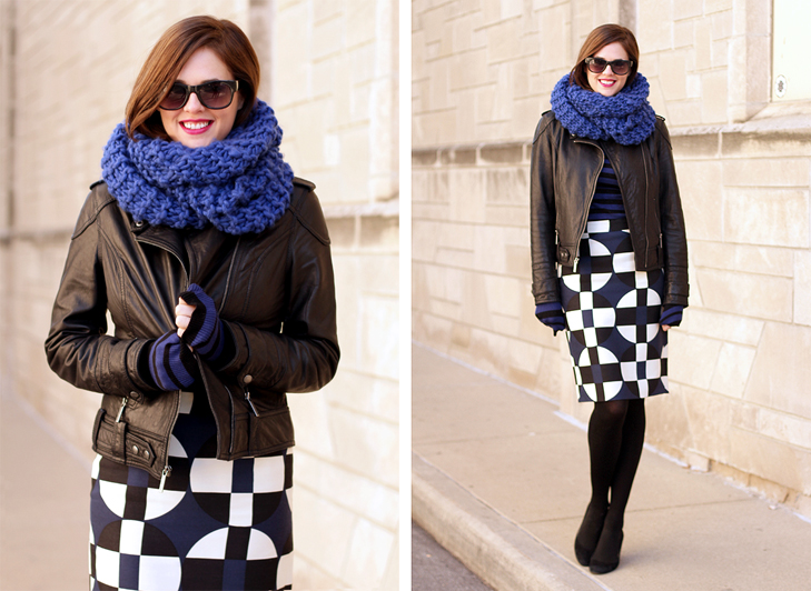 Jessica Quirk, What I Wore, What I Wore Jessica, Cobalt, How to wear blue, What colors go with Cobalt, Michael Kors, J.Crew, JCrew, Stripes, Pattern Mixin