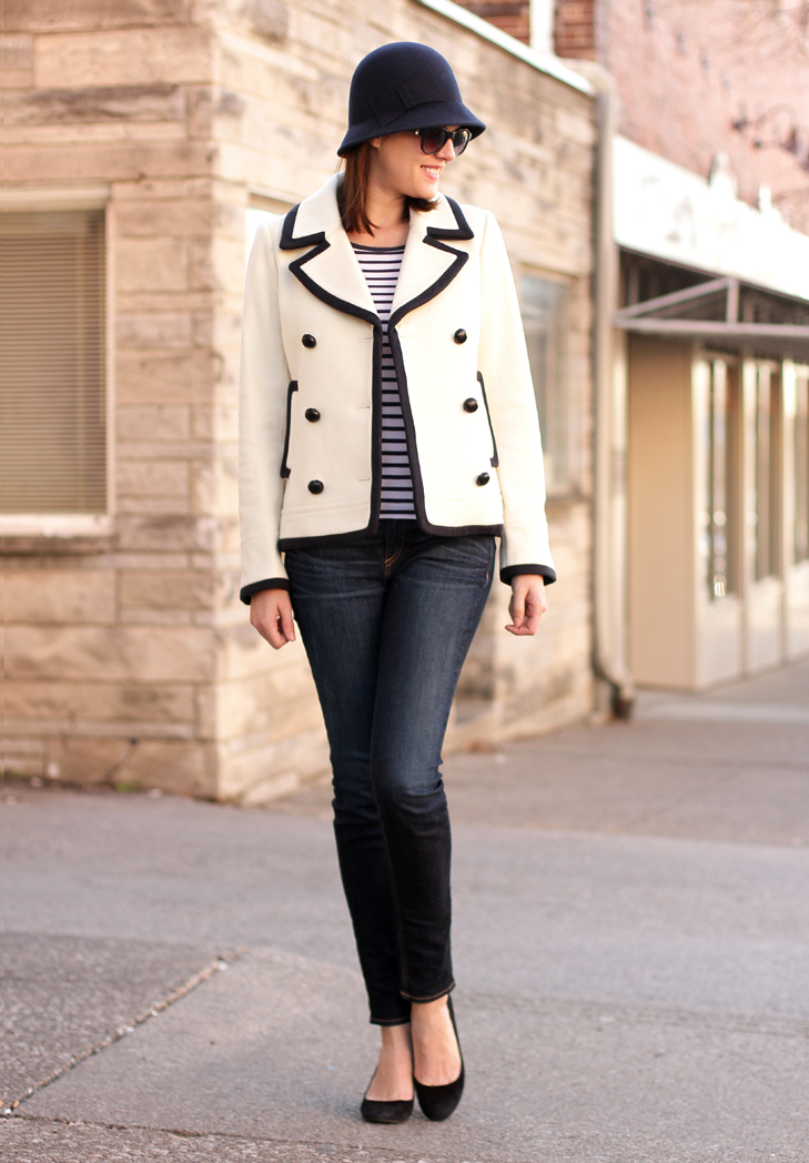 Winter Nautical, Nautical Outfit, Jessica Quirk, What I Wore, What I Wore Jessica, What I Wore blog, Personal Style Blog, Style Blog, Outfit Blog, Outfits blog, fashion blog, Fashion blogger, fashion blogger on tumblr, J.Crew, Peacoat,
