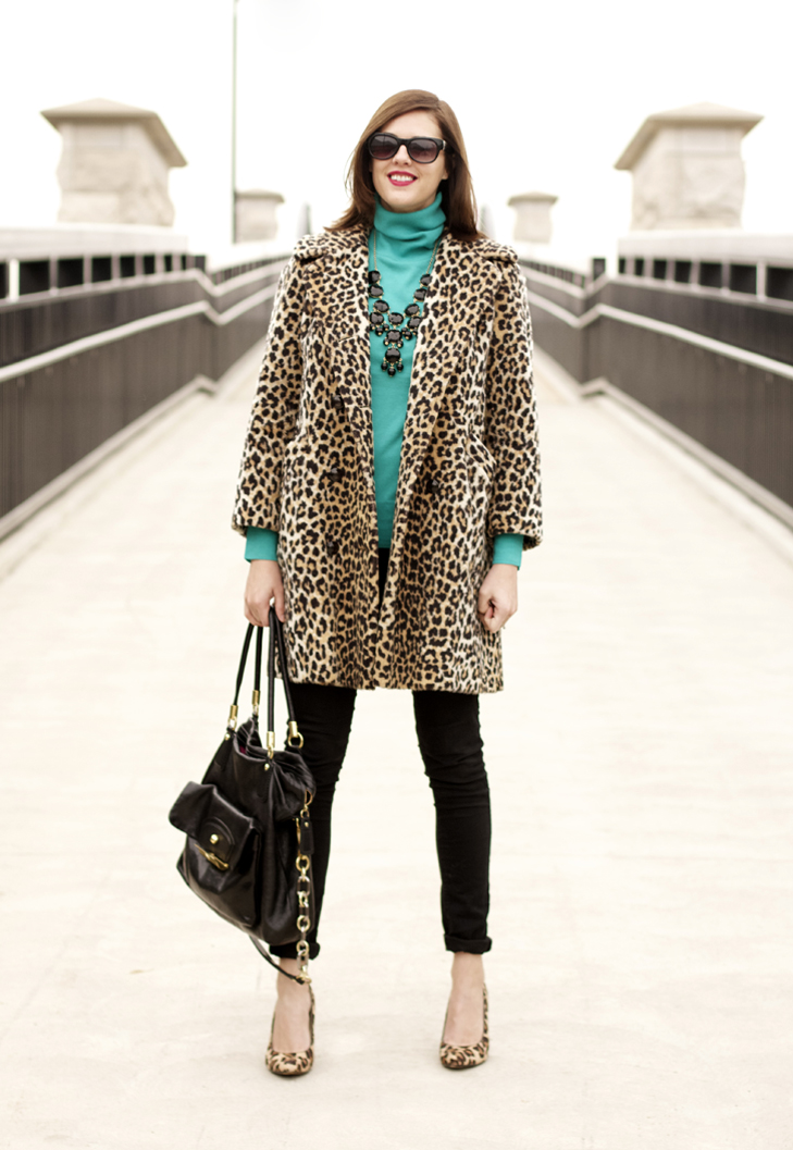 Jessica Quirk, What i Wore, What I Wore blog, Jessica Quirk Blog, What I Wore Jessica, Funny Face NARS, J.Crew, Vintage leopard coat, Vintage modern