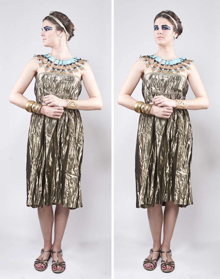 Homemade Halloween Cleopatra on What I Wore