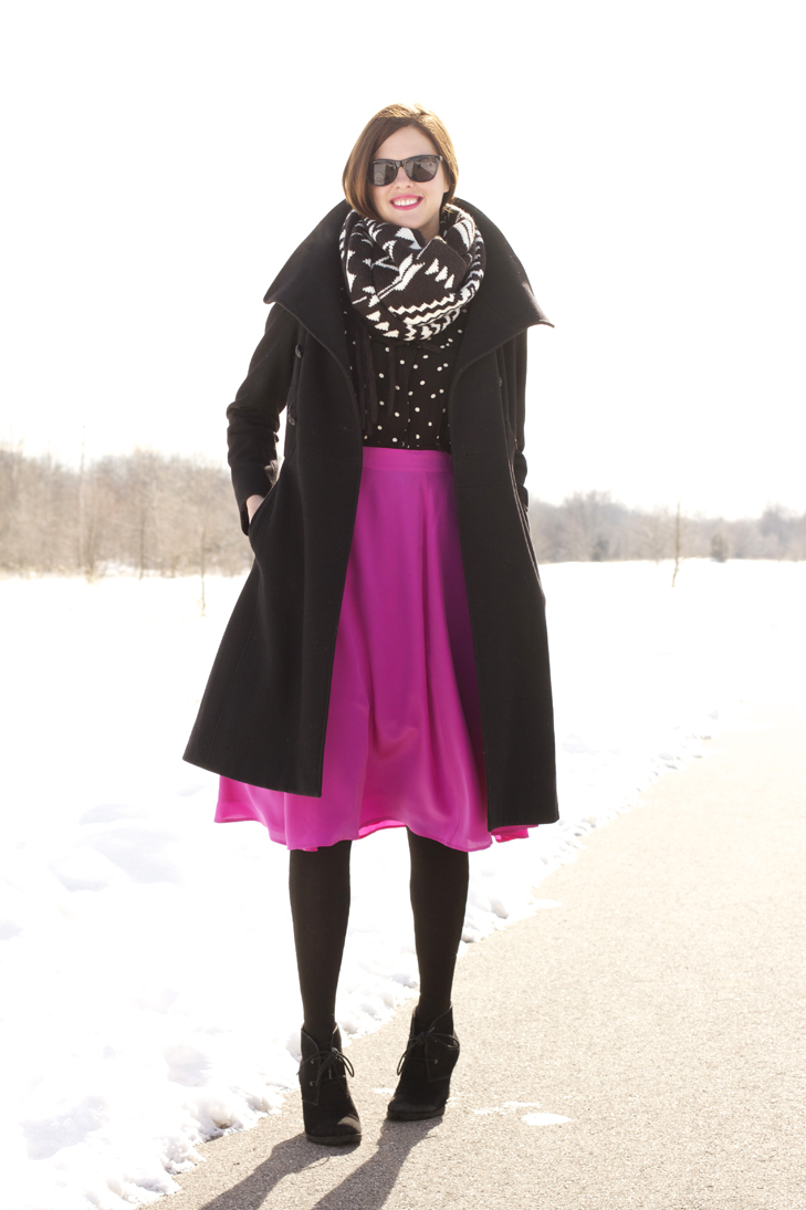 What I Wore, What I Wore Jessica, Jessica Quirk, Fashion Blogger, Style Blogger, How to wear a dress as a top, Target black and white scarf