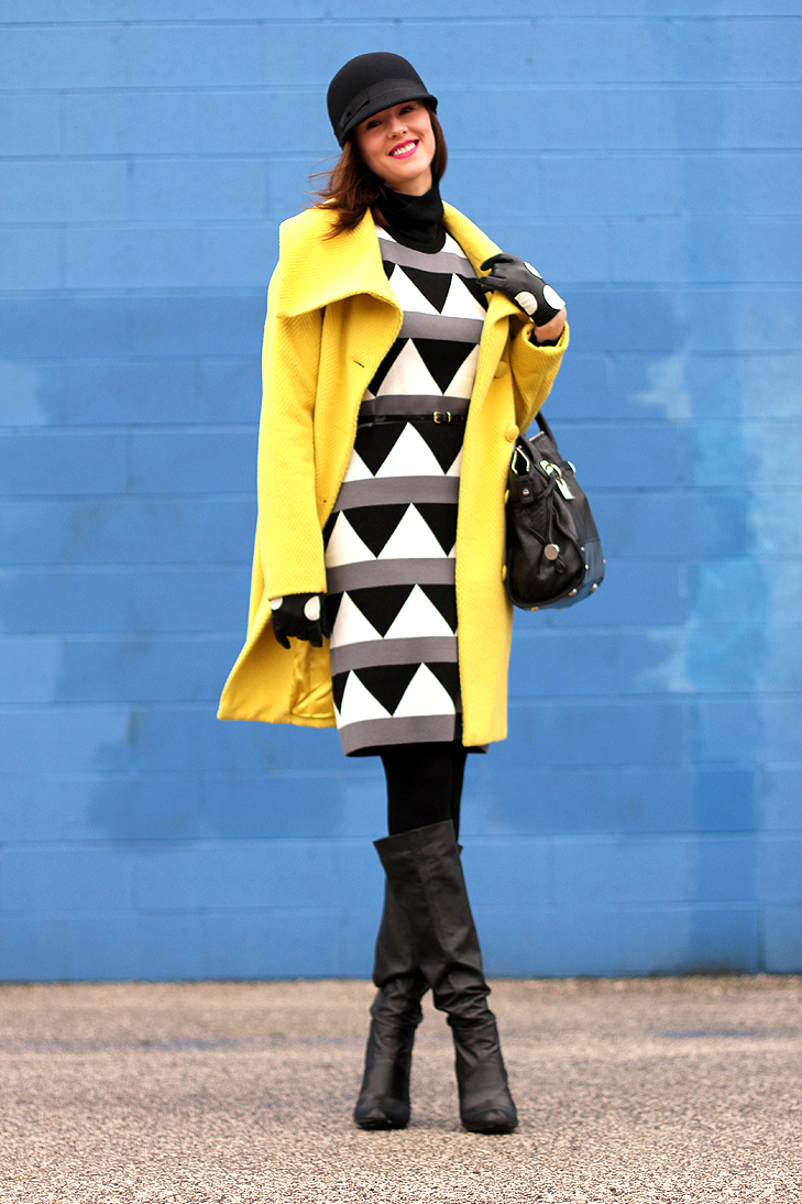 Jessica Quirk of What I Wore, Fashion Blog, Winterize a Summer Dress