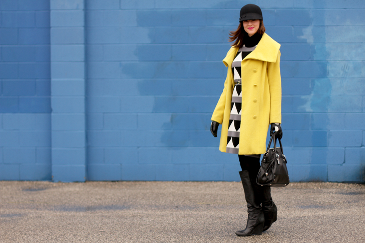 Jessica Quirk of What I Wore, Fashion Blog, Winterize a Summer Dress