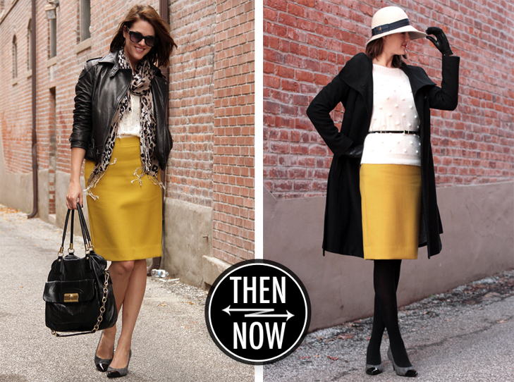 How to wear a hat, What to wear with a floppy hat, 1930s inspired style, Upstairs Downstairs, What I Wore, @whatiwore, Fashion Blog, Fashion Blogger, Gorrin Bros, Madewell, J.Crew, How to wear yellow in winter, Styling a yellow skirt, vintage modern, style blog, style blogger, fashion blog on tumblr, top fashion blog