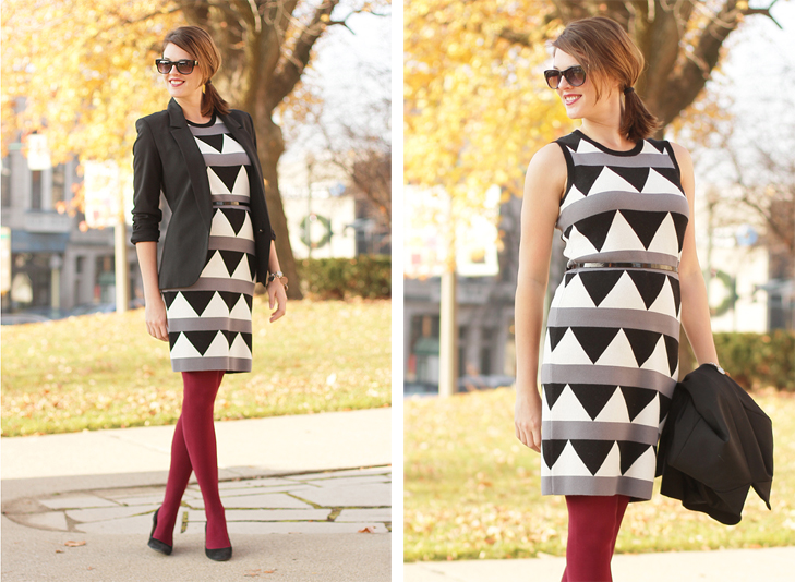 What I Wore, Jessica Quirk, @whatiwore, Fashion Blog, Fashion blogger, Fashion blogs, Style Blog, How to wear oxblood, How to wear burgundy tights, Milly, Theyskens' Theory, J.Crew, We Love Colors