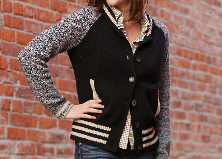 Jessica Quirk, What I Wore, What I Wore Blog, What I Wore Jessica, Fashion Blog, Letterman Sweater, how to wear a letterman sweater, rag and bone jeans, j.crew black wedges, Style Blog, Jessica Quirk blog,
