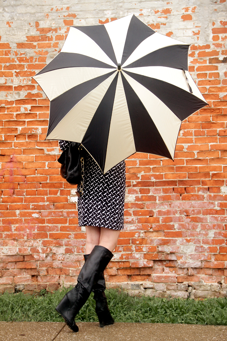What I Wore Rainy Day On What I Wore inside Famous black and white striped rain umbrella – Best Photo Reference