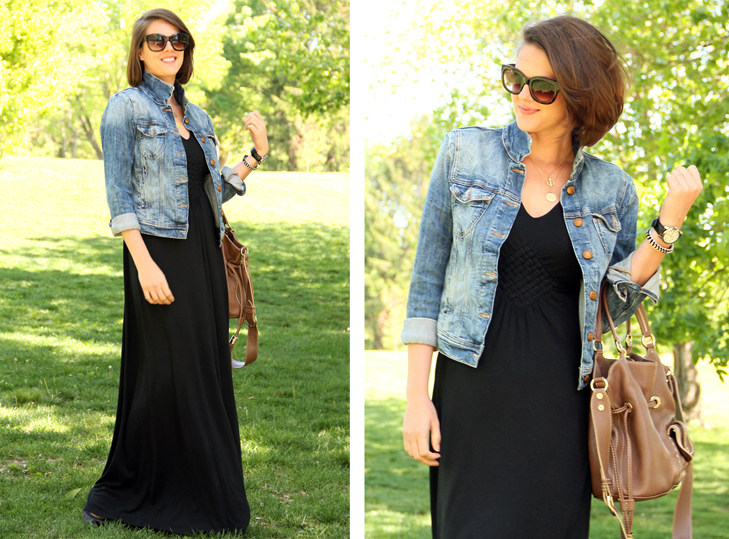 How to wear a maxi dress, how to wear a jean jacket, jean jacket, maxi dress, accessorizing maxi dress, what i wore, style blog, style blogs, outfit blog, outfit blogs, spring outfit,