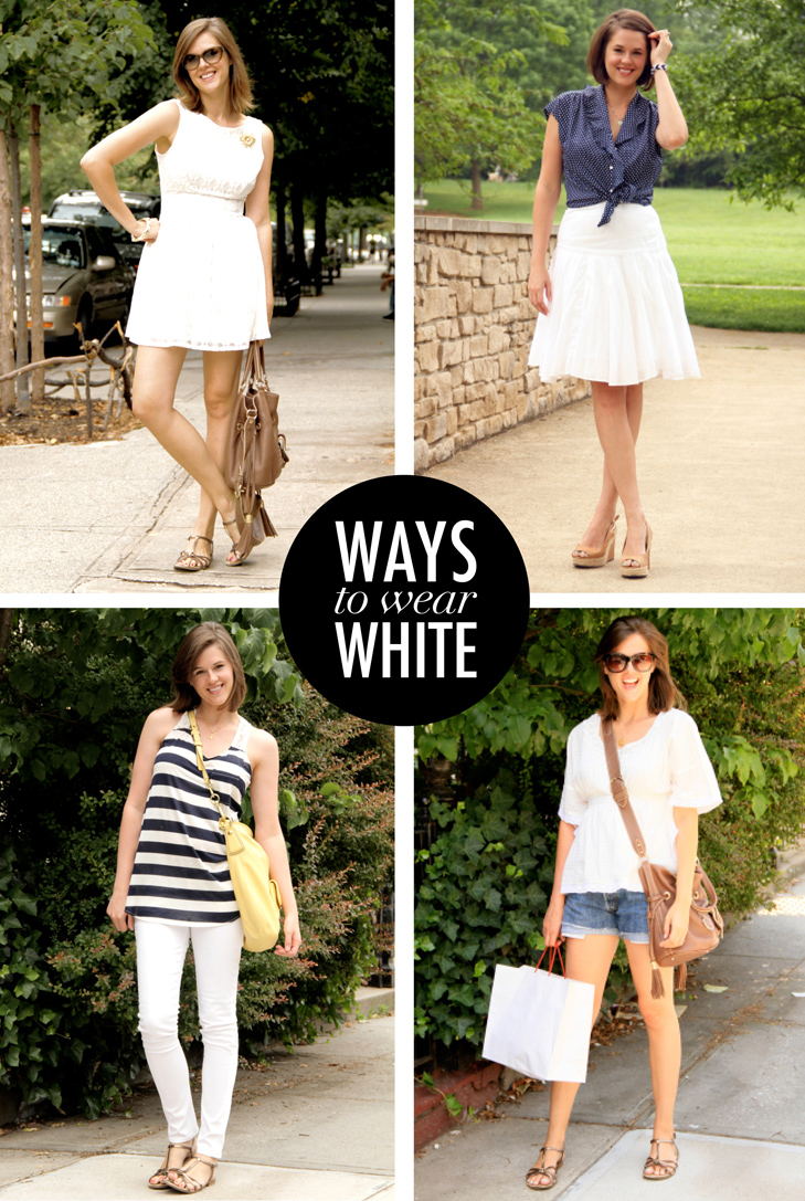 What I Wore Round Up Ways to Wear White on What I Wore