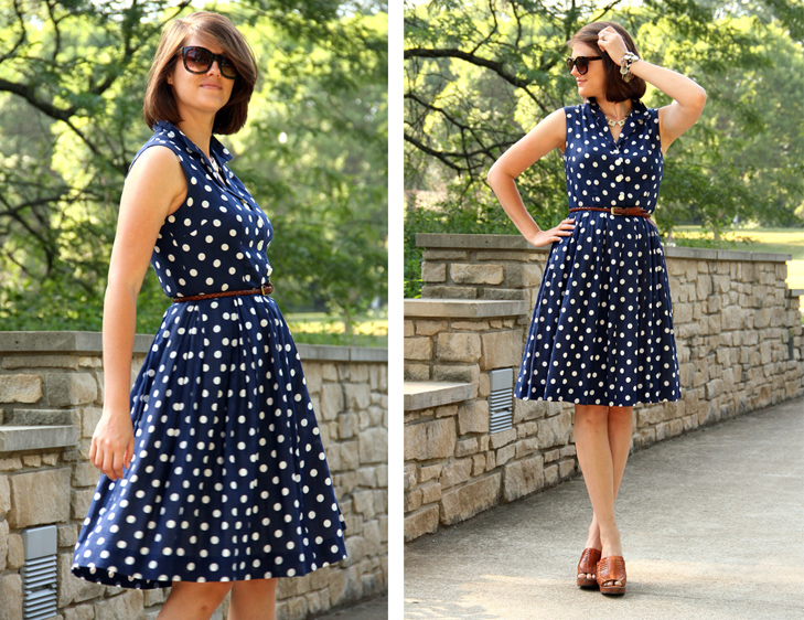 What I Wore, Style Blog, Outfit Blog, Polka Dots, Vintage, Second Hand, Jessica Quirk