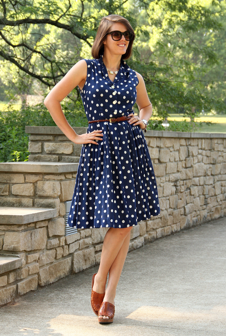 What I Wore, Style Blog, Outfit Blog, Polka Dots, Vintage, Second Hand, Jessica Quirk