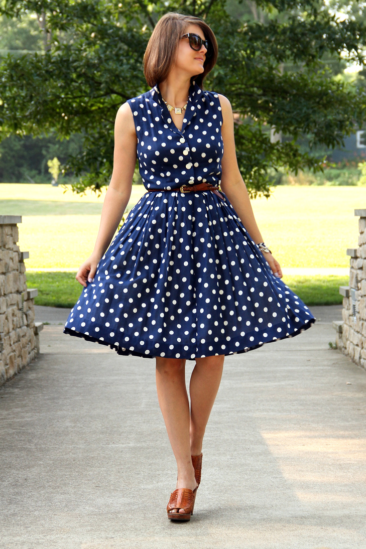 What I Wore, Style Blog, Outfit Blog, Polka Dots, Vintage, Second Hand, Jessica Quirk