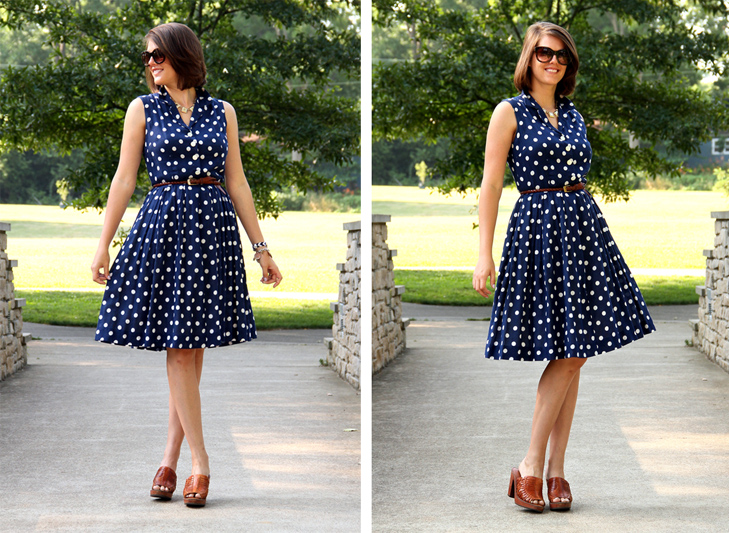 What I Wore, Style Blog, Outfit Blog, Polka Dots, Vintage, Second Hand, Jessica Quirk