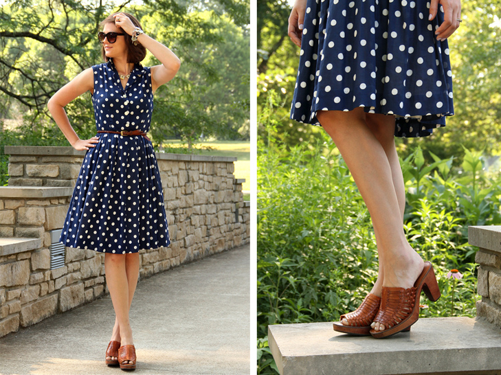 What I Wore, Style Blog, Outfit Blog, Polka Dots, Vintage, Second Hand, Jessica Quirk
