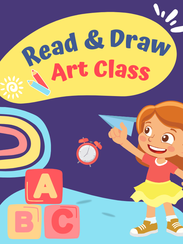 Read & Draw Art Class (ages 3-6) image