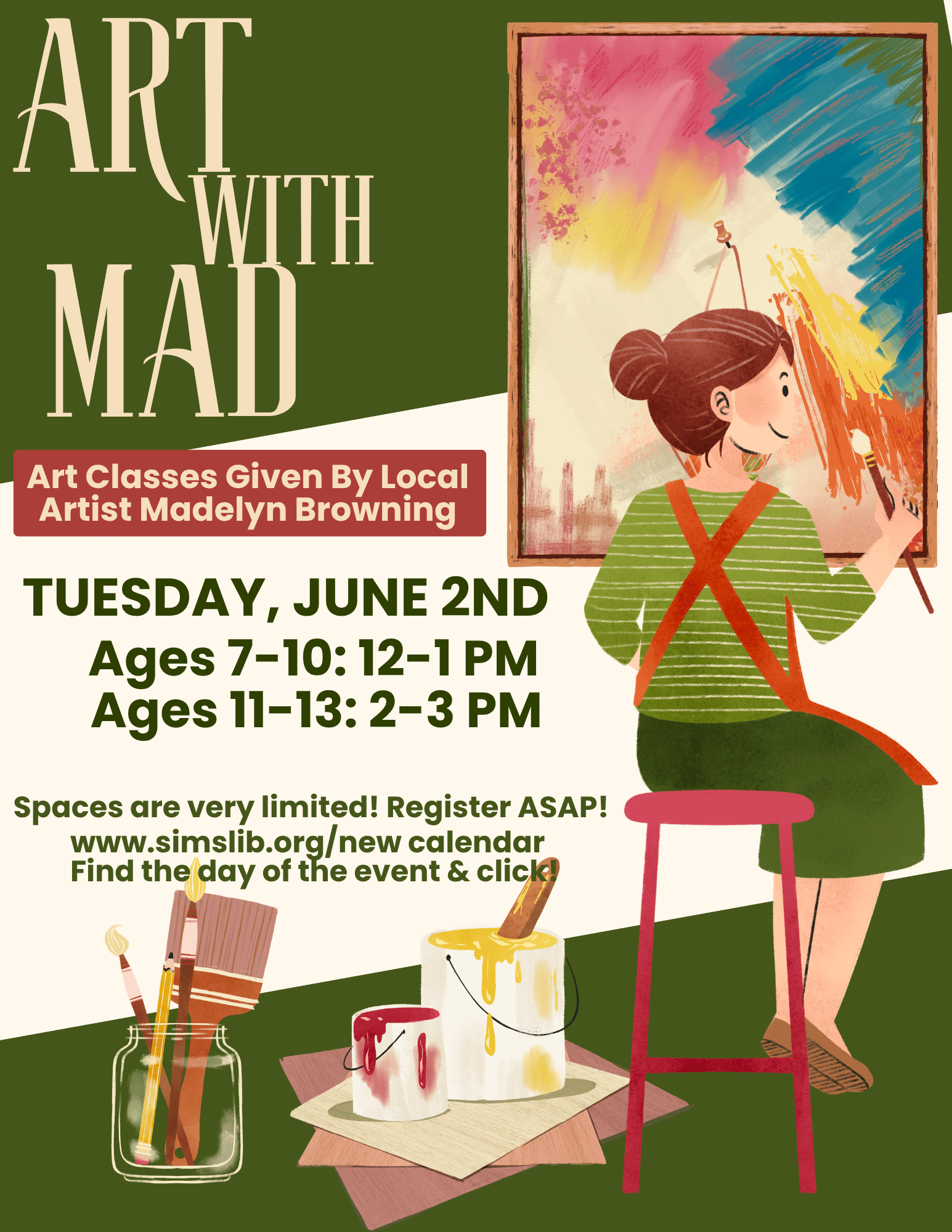 Art with Mad 7-10 Yrs: Madilyn Browning Art Classes