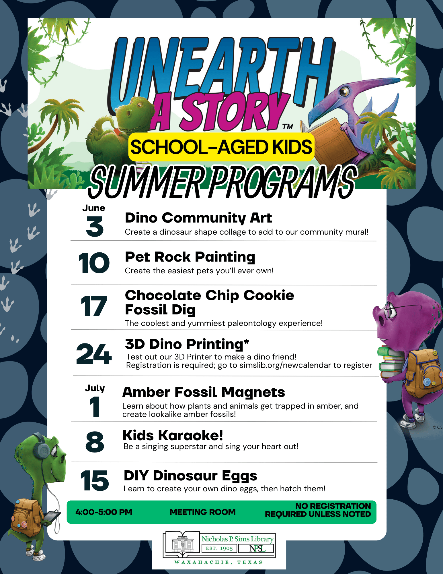 Summer School-Aged Kids flyer